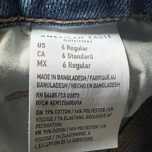 American eagle jeans size 6 regular - Picture 5 of 5